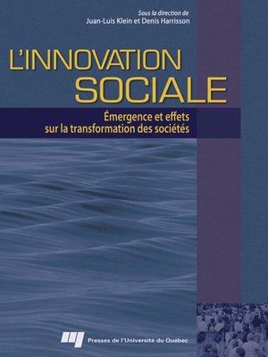 cover image of L' innovation sociale
